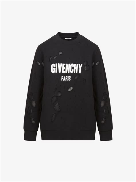 givenchy sweatshirt|givenchy destroyed sweatshirt.